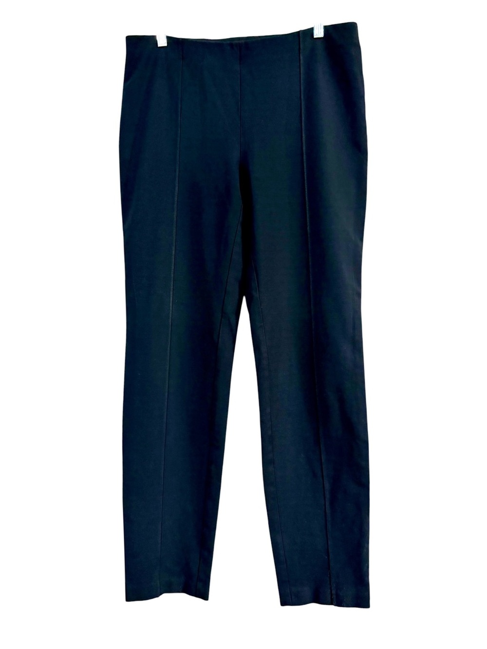 J. Jill Slim Leg Stretch Black Pants Size Medium Tall Ponte Knit